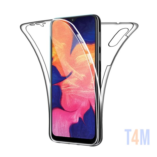 Capa de Silicone 360º para Samsung Galaxy A10/M10 Transparente